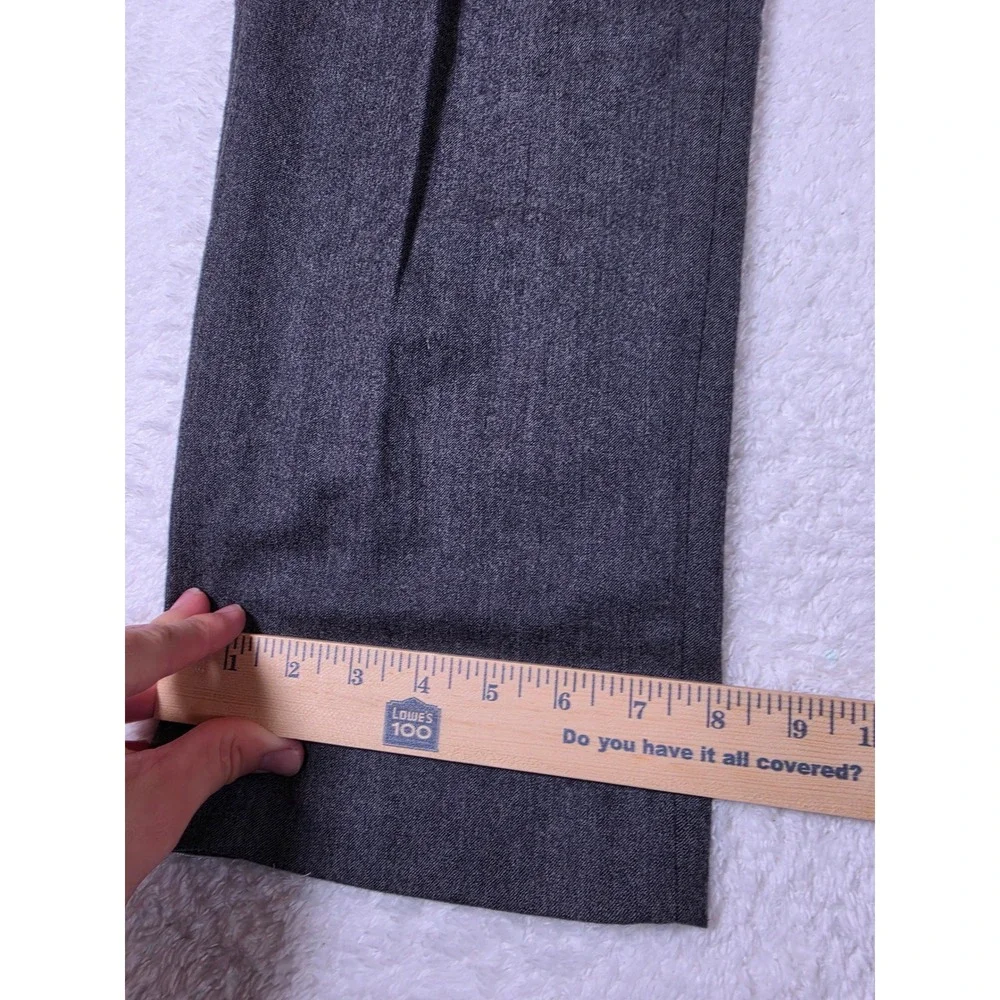 Banana Republic Tailored Slim Fit Mens 32/32 Grey Wool Flannel Dress Pants